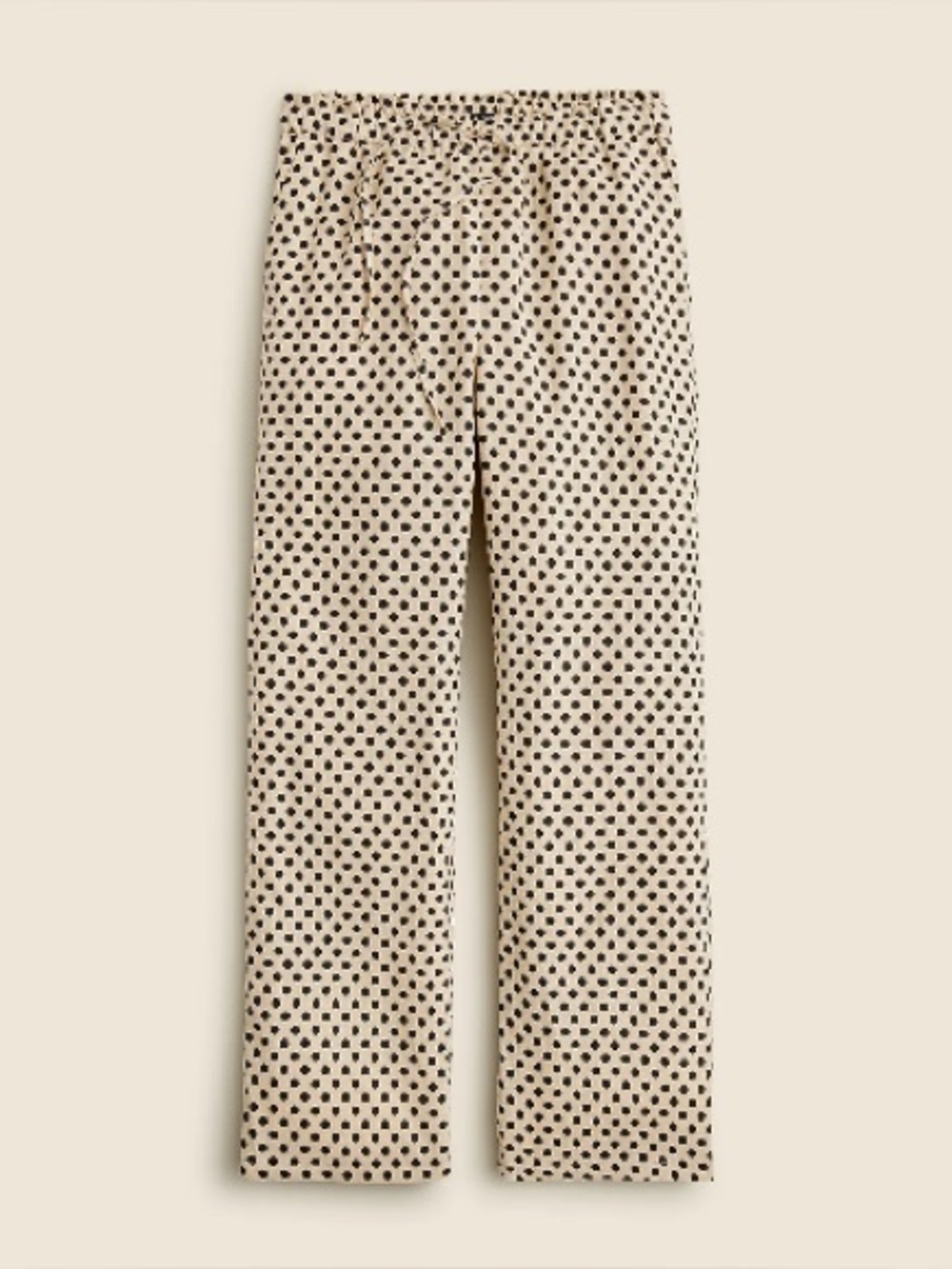 J. Crew Soleil Pant in Dot Linen